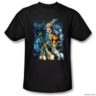 Licensed DC Comics New 52 Aquaman Comic Cover #1 Adult Shirt S 3XL