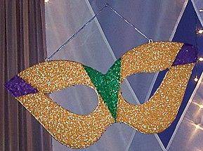 Mardi Masquerade Glitter Mask 48 Mystery Reuseable Birthday Party 