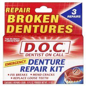 Dentemp Denture Repair Emergency Denture Repair Kit Safe & Easy To Use 