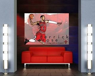 DERRICK ROSE CHICAGO BULLS BASKETBALL NBA GIANT POSTER PRINT MR166