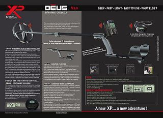 XP DEUS WIRELESS METAL DETECTOR NEW   FULL WITH WIRELESS HEADPHONE AND 