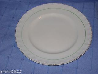 VINTAGE GRINDLEY CREAM PETAL GREEN LINE LUNCHEON PLATES REPLACEMENT 