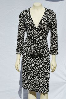 Diane Von Furstenberg JULIAN silk wrap dress DVF Vintage Inspired Sexy 