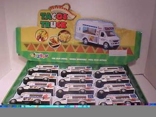   TACO BURRITO FOOD TRUCK Diecast Toy Model Van 5inch CATERING COACH