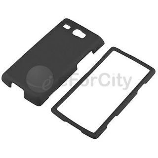 For Samsung Focus Flash i677 AT&T Black Rubberized Hard Case Cover