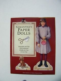 American Girl Paper Doll Samantha 1998 Gently Used