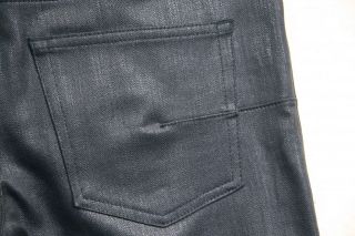 RARE Dior Homme Waxed Black Sharp Notation Skinny Jeans Sz 31 Hedi 