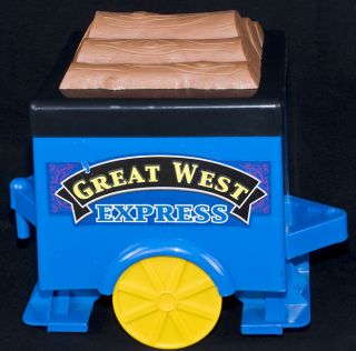 National Products Great West Express Ride On Train Lumber Wood Storage 