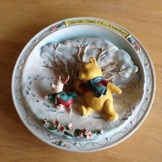 Do You Think Its A Woozle? Winnie The Pooh Plate Bradford Exchange