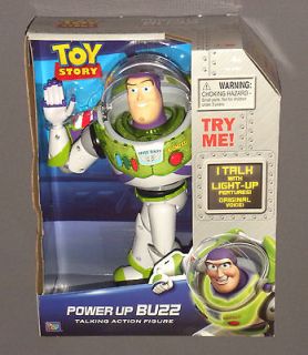 Disney Toy Story Power Up Buzz Lightyear Talking Action Figure Light 