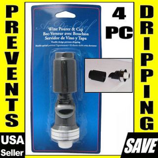   Pour Cap Bottle Cork Stopper Plug Seal Aerator Decantor Dispenser