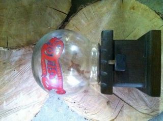 Vintage Pepsi Cola Wood Gumball / Peanut Dispenser Machine