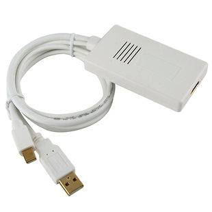 Mini DP DisplayPort with USB Audio to HDMI converter Adapter cable
