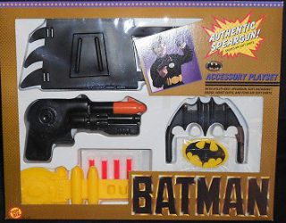 Vintage Batman Accessory Playset 1989 utility belt speargun soft darts 
