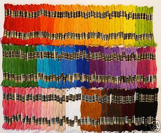 Iris Embroidery Floss   Lot of 150 SKEINS   35 Assorted Colors, 8.75 