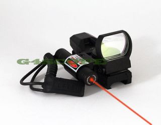 New Combat 4 Reticle Green/Red Dot Holo Sight + Red Dot Laser