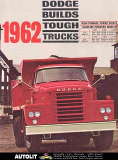 1962 Dodge C800 C900 C1000 Truck Brochure