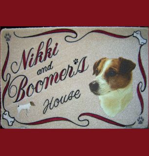   RUSSELL TERRIER,dog door mat,personaliz​ed,dog breeds,pets,ak​c