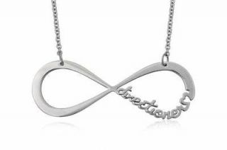 Stainless Steel Necklaces Infinity Directioner 3 Color Gold, Black 