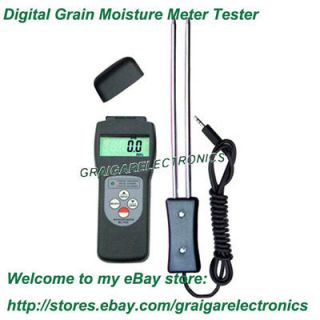 New Digital Grain Moisture Meter Tester Rice Wheat Corn