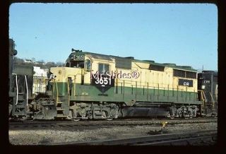 Original Slide CR Conrail Reading Paint GP35 3651 In 1977 At Conway 