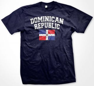 Dominican Republic  DR Flag Soccer Futbol Mens T shirt