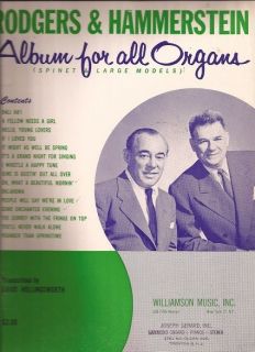 RODGERS & HAMMERSTEIN ALBUM FOR ALL ORGANS SC BOOK OKLAHOMA +