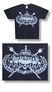 New Hatebreed ​Crown of Skulls Logo Small Black T shirt