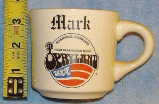 VINTAGE 1982 OPRYLAND CERAMIC COFFEE CUP/MUG RARE