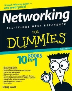 Networking All in one for Dummies by Doug Lowe 2008, Paperback