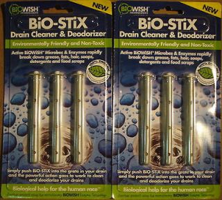 packs BiO STiX Drain Cleaner & Deodorizer Biological help for the 