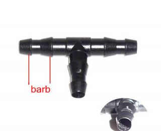   Garden Lawn Irrigation 1/4 Barb Drip Tee Connector Fittings