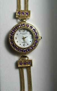 New Marcel Drucker Watch Mother of Pearl Face and Crystals Retails $ 