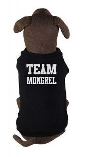 TEAM MONGREL   dog and puppy t shirt   pet clothing for mixed breed 