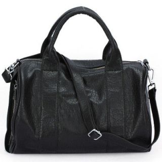   Studded Bottom Duffel PU Leather Handbag Shoulder Bag BP948 2