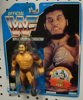 Giant Gonzalez WWF Figure (blue card series) (Hasbro MOC WWE)