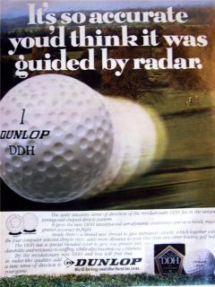 Rare DUNLOP DDH GOLF BALLS ADVERT   1982 Golfing AD