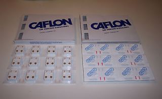 24) pairs CAFLON Ear Piercing Studs/Clasps New in Sealed/Sterilized 