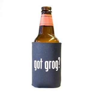 Got Grog? Drinking Humor Pirate Beer and Pop Can Koozie Koolie Cooler 