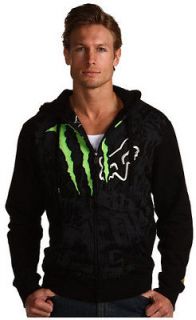 New Fox Monster RC Replica Zip Hoodie Sweatshirt Black XLarge