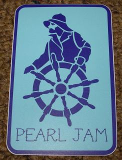 PEARL JAM Blue Sticker SAILOR LOGO New not cd lp but COOL 2 X 3 inch