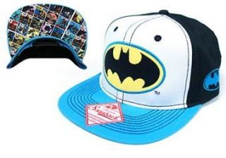 Batman Tri Color Hat Baseball Cap Snap Back *DC Comics Licensed* Adult