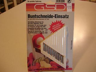 GSD Garnishing Attachment for Vegetable Slicer   Made in Germany   NIP