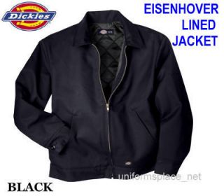New Mens Dickies Lined EISENHOWER Jacket TJ15 Nwt Black