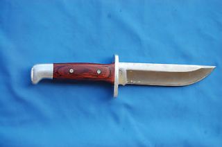 USED  Buck 124 Hunting Knife, Rosewood Handle, Black Sheath, Excellent 