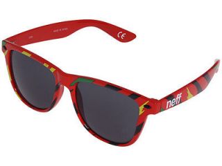New Neff Daily Sunglasses Shades Rasta Red with microfiber sunglass 