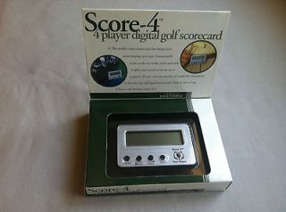 Score 4 Digital Golf Scorecard & Adjustable Travel Golf Putter Set 