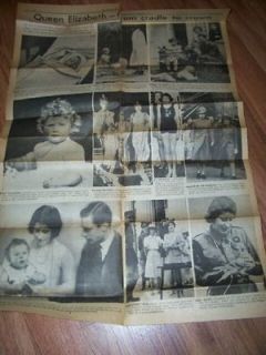 Full NEWSPAPER PAGE MARCH 1953 QUEEN ELIZABETH FROM CRADLE TO CROWN