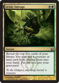 UK SELLER] 4x MTG *GRISLY SALVAGE* RETURN TO RAVNICA [SEARCH CREATURE 