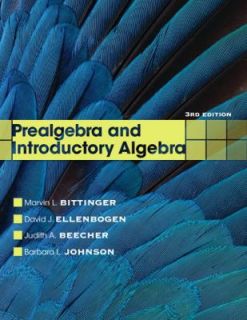 Prealgebra and Introductory Algebra by Barbara L. Johnson, David J 